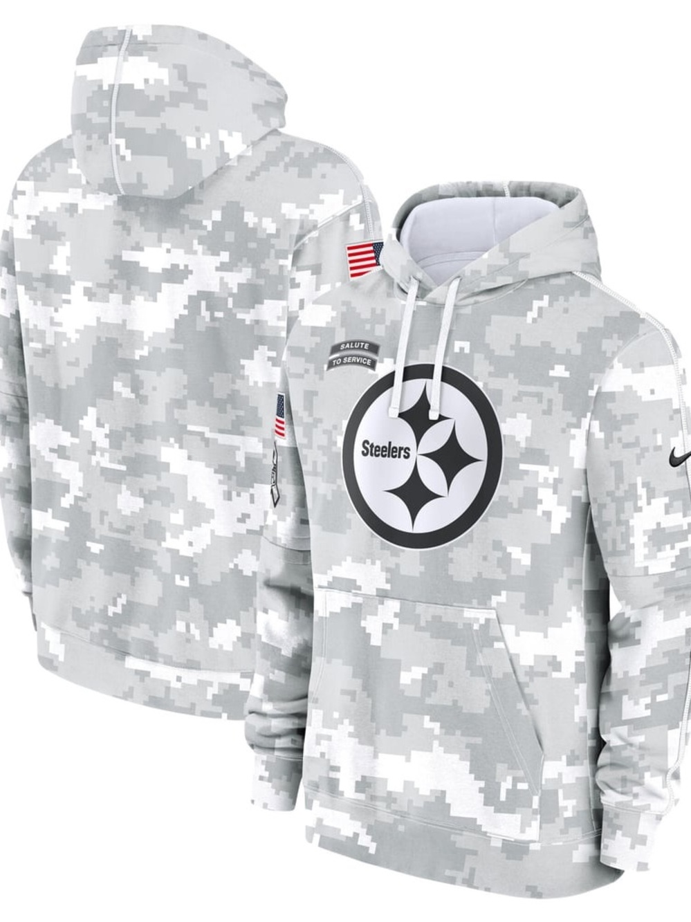 *NWT* Nike White/Gray 2024 Salute To Service Pullover Hoodie